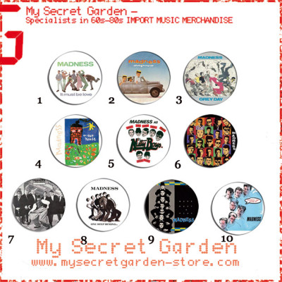 Madness - One Step Beyond, Baggy Trousers Album Pinback Button Badge Set ( or Hair Ties / 4.4 cm Badge / Magnet / Keychain Set )